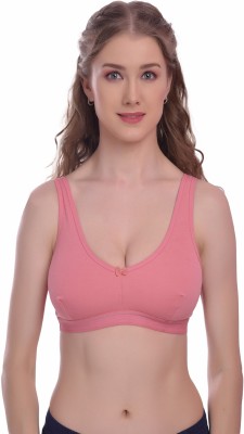 Viral Girl Women Sports Non Padded Bra(Orange)