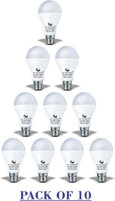 AP Source 5 W Basic Round B22 LED Bulb(White, Pack of 10)