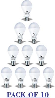 AP Source 7 W Basic Round B22 LED Bulb(White, Pack of 10)