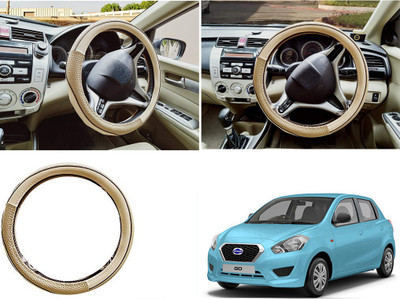 Shop Buy Steering Cover For Datsun Universal For Car(Beige, Leather)