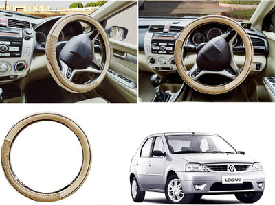 EXCHANGE CARTRENDING Steering Cover For Mahindra Universal For Car(Beige, Leather)