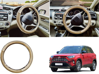 EXCHANGE CARTRENDING Steering Cover For Toyota Universal For Car(Beige, Leather)