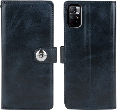 BOZTI Flip Cover for Mi Redmi Note 11T 5G, Poco M4 Pro 5G(Blue, Grip Case, Pack of: 1)
