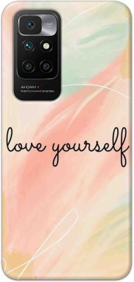 NDCOM Back Cover for Redmi 10 Prime Love Yourself Slim Fit Printed(Multicolor, Hard Case, Pack of: 1)