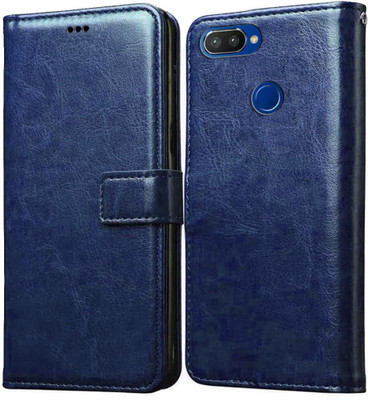 Coverage Flip Cover for Realme 2 Pro(Blue, Magnetic Case, Pack of: 1)