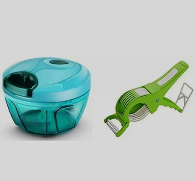 ango creation ANGO Chopper Combo With Veg Cutter Pcs Of 2 For Fruits & Vegetable Vegetable & Fruit Chopper(2)