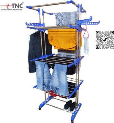 TNC by TNC Steel Floor Cloth Dryer Stand T-CDS-JB2SS-JUMBO-0122(4 Tier)