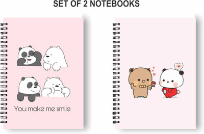 Papco Notebooks A5 Diary Ruled 144 Pages(Multicolor, Pack of 2)