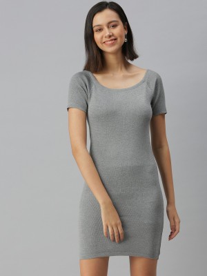 Showoff Women Bodycon Grey Dress