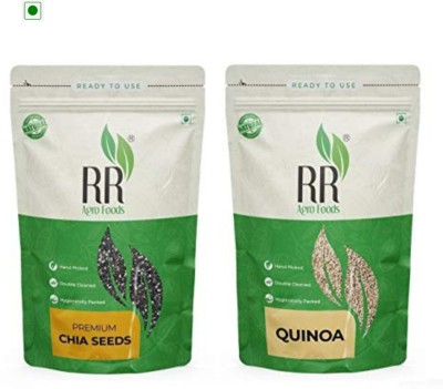 RR AGRO FOODS Chia & Quinoa Seeds Combo-( Chia Seed 500 GM + Quinoa Seeds 500 GM ) Chia Seeds(500 g, Pack of 2)