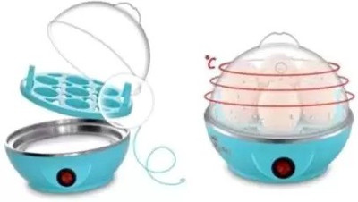 PreciousPearl Multi-Functional Electric Egg Cooker PPEC42 Egg Cooker(Blue, 7 Eggs)