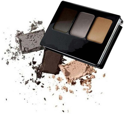 KAIASHA Long Lasting Makeup Palette Waterproof 3 Colors Cosmetic Eyebrow Pallet 8 g(MULTI COLOR)