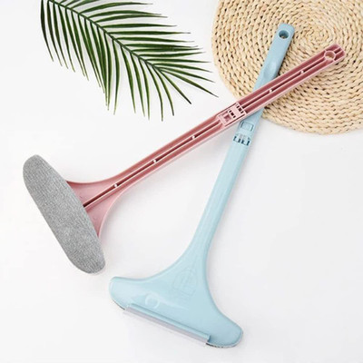 Buyer Choice Multifunctional Glass Screen Brush 2 in 1 Mesh Cleaning Brush &Wiper with Handle Sponge Wet and Dry Broom(Multicolor)