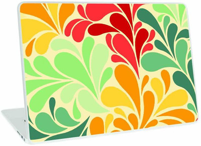 Galaxsia Floral D125 Vinyl Laptop Skin/Sticker/Cover/Decal Compatible vinyl Laptop Skin Compatible for 15.6 inch(Theme: Illustrations)