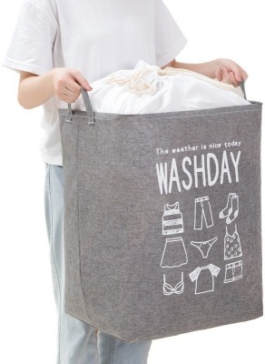 Rossella 75 L Grey Laundry Basket(Canvas)