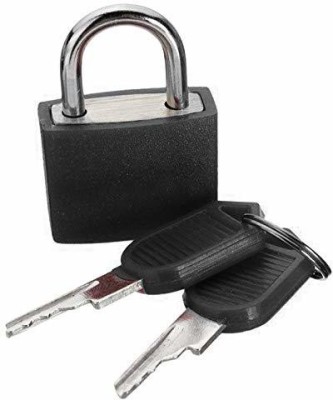 WunderVoX Small Padlock Travel Mini Suitcase Lock With 2 Keys-X13 Padlock(Black)