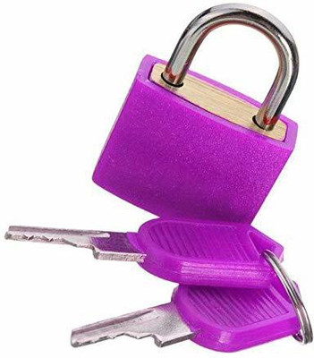 WunderVoX Luggage Case Keyed Padlock Anti-Theft Locks with 2 Keys-X12 Padlock(Purple)