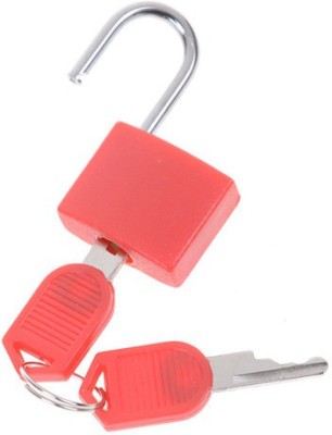 WunderVoX Durable Mini Practical Drawer Padlock Bag Lock Suitcase Lock-X50 Padlock(Red)