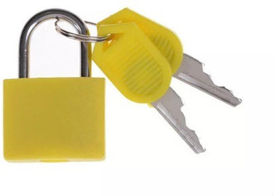WunderVoX Travel Tiny Suitcase Lock with 2 Keys-X51 Padlock(Yellow)