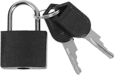 WunderVoX Luggage Case Keyed Padlock Anti-Theft Locks with 2 Keys-X39 Padlock(Black)