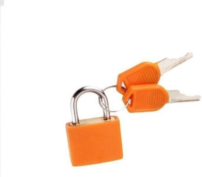 WunderVoX Travel Suitcase Diary Lock With 2 Keys Plastic Case Drawer Luggage Locks-X15 Padlock(Orange)