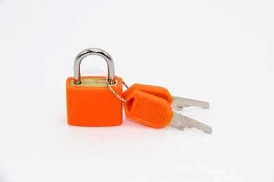 WunderVoX Travel Suitcase Diary Lock With 2 Keys Plastic Case Drawer Luggage Locks-X69 Padlock(Orange)