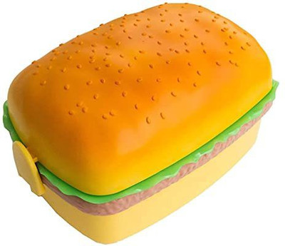 Akvanar Plastic burger Lunch Box 500ML Giftmulti color pc 1 1 Containers Lunch Box(500 ml)