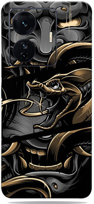 BugguSkin Iqoo Z6 5g Mobile Skin(Black, Gold)