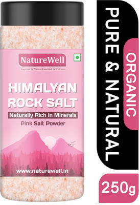 Naturewell Himalayan Pink Salt|Sendh Namak|Non Iodised|250gm Rock Salt(250 g)