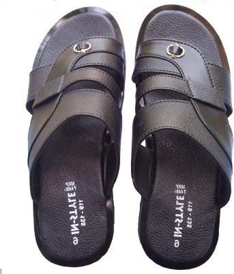 RAI TRADERS Men Sandals(Black , 6)