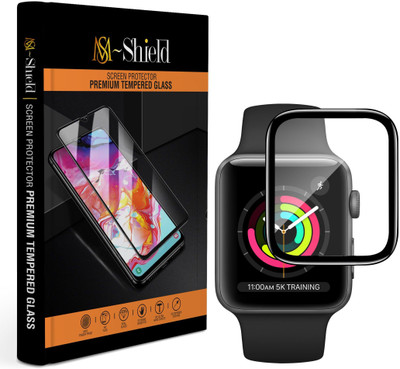 MS-Shield Impossible Screen Guard for Apple Watch Series 3 · 42mm, PMMA Full Coverage Screen Protector(Pack of 1)
