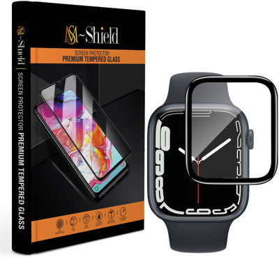 MS-Shield Impossible Screen Guard for Apple Watch Series 7 · 45mm, PMMA Full Coverage Screen Protector(Pack of 1)