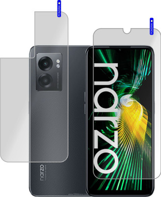 PONDRIK Front and Back Screen Guard for Realme Narzo 50 5G(Pack of 2)