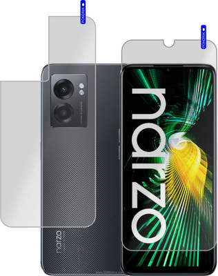 PONDRIK Front and Back Screen Guard for Realme Narzo 50 5G(Pack of 2)
