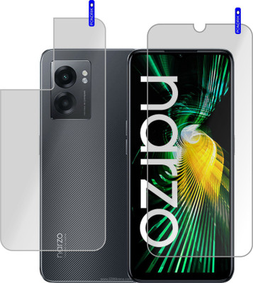 PONDRIK Front and Back Screen Guard for Realme Narzo 50 5G(Pack of 2)