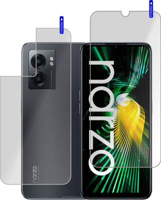 PONDRIK Front and Back Screen Guard for Realme Narzo 50 5G(Pack of 2)