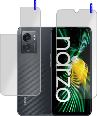 PONDRIK Front and Back Screen Guard for Realme Narzo 50 5G(Pack of 2)