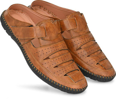 Men's Avenue Men's Tan Half Back open Loafers For Men(Tan) Casuals For Men(Tan , 6)