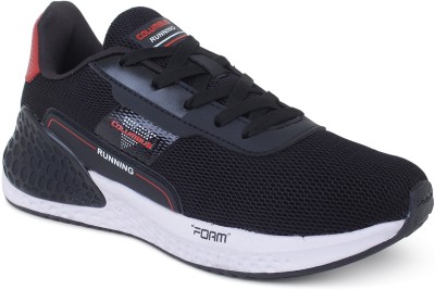 COLUMBUS RIDER (M) Black/Red Sports Running Shoes For Men(Black)