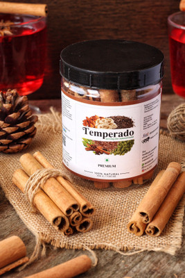 Temperado Premium Shri Lankan Cassia Cinnamon Sticks| Ceylon Dalchini | Jar Pack 100gm(100 g)
