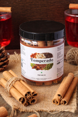 Temperado Premium Sri Lankan Cassia Cinnamon Sticks| Ceylon Dalchini | (250gm*2) Jar(2 x 250 g)