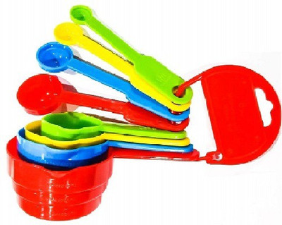 Worricow Plastic Measuring Spoon Set(Pack of 8)