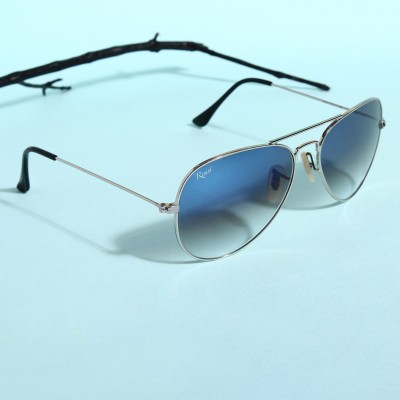 Resist Aviator Sunglasses(For Men & Women, Silver, Grey, Blue)