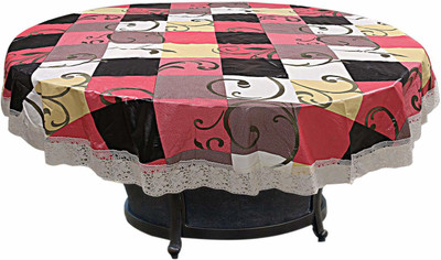 Alina Round Pack of 1 Table Placemat(Multicolor, PVC)