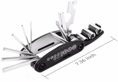 WunderVoX Tools Sets Wrench Allen Key Multi Bike Tool Portable-X17 Cycling 16 in 1 Multitool Tool Kit Bicycle