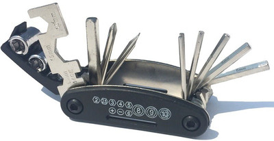 WunderVoX Multi repair toolkit bicycle equipment t for bike-X35 Cycling 16 in 1 Multitool Tool Kit Bicycle