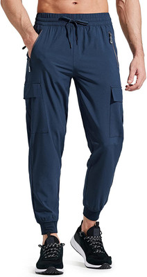 The Modern Soul Solid Men Blue Track Pants