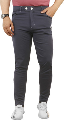 K L INTERNATIONAL Solid Men Grey Track Pants