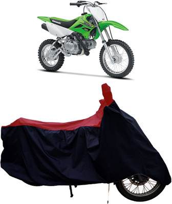 Tricway Two Wheeler Cover for Kawasaki(KLX 110, Red)