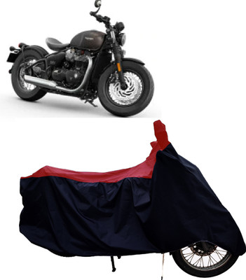 Tricway Two Wheeler Cover for Triumph(Bonneville Bobber BS6, Red)
